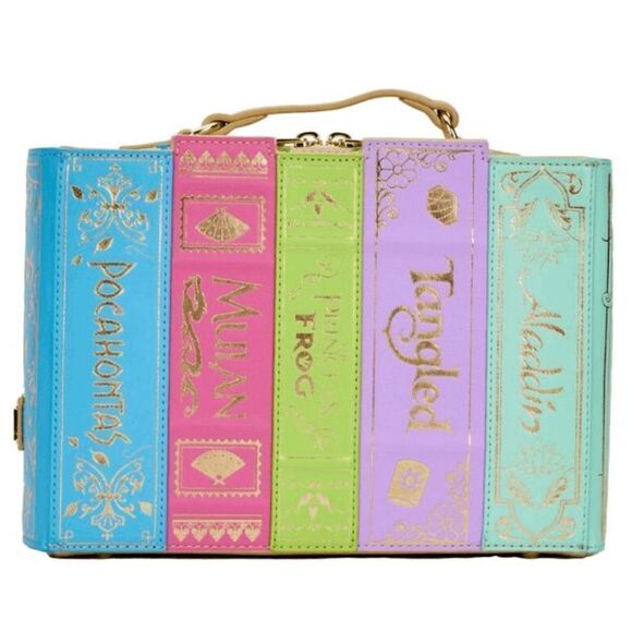 Loungefly Disney Stitch Shoppe Princess Books Volume 2 Crossbody Bag - Picture 1 of 7